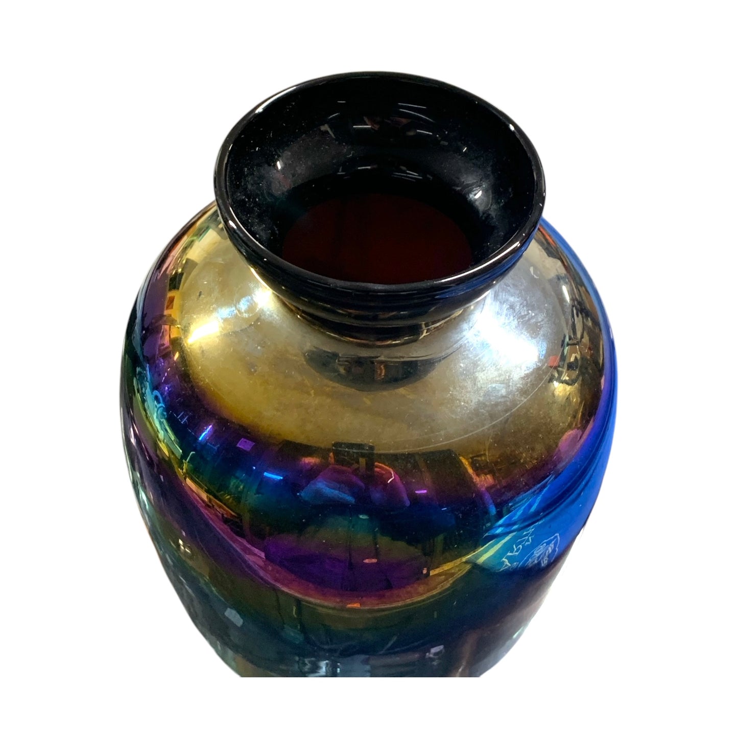 Vaso in vetro iridescente Scarabeo