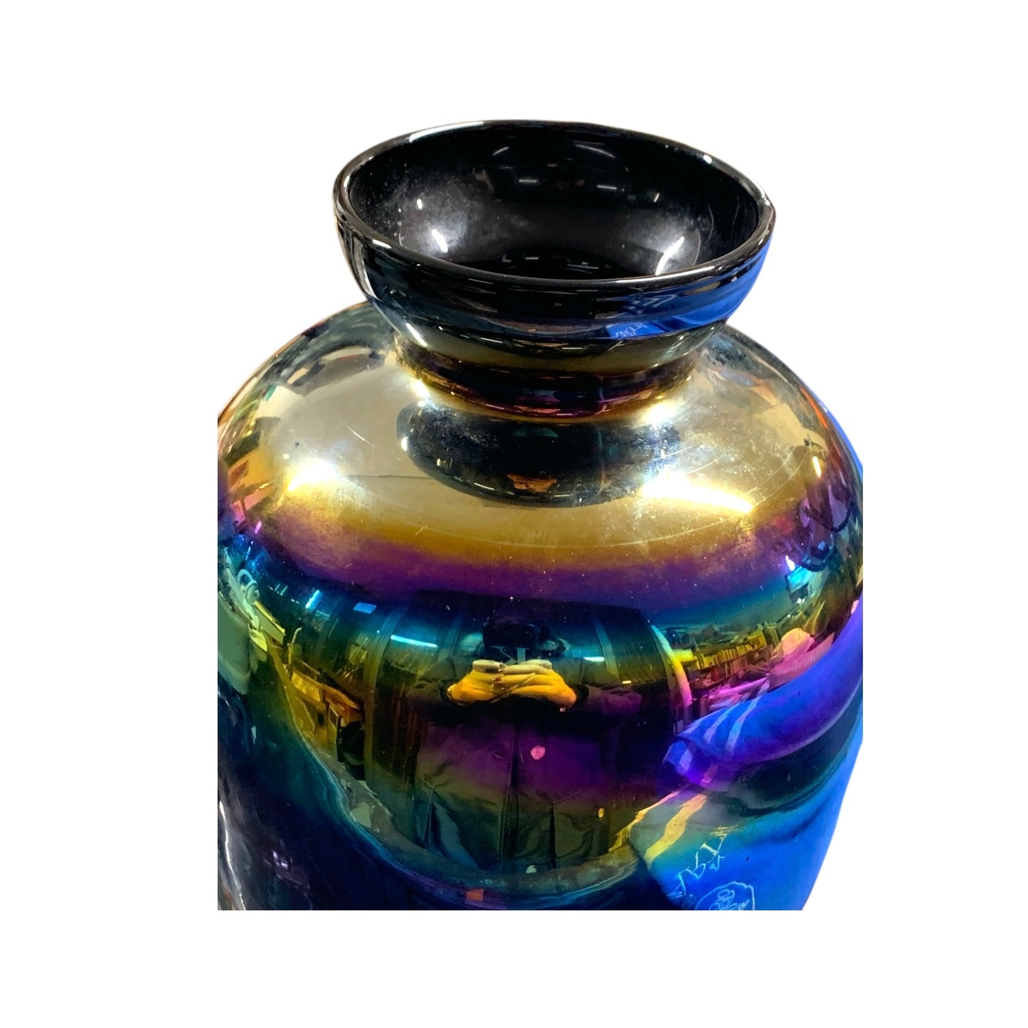 Vaso in vetro iridescente Scarabeo