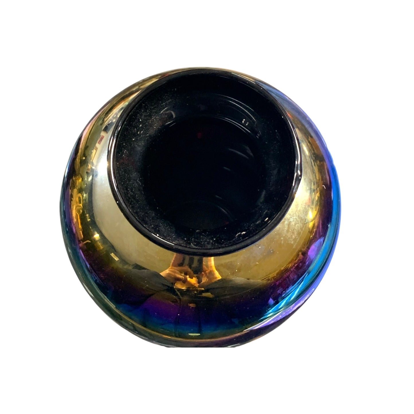 Vaso in vetro iridescente Scarabeo