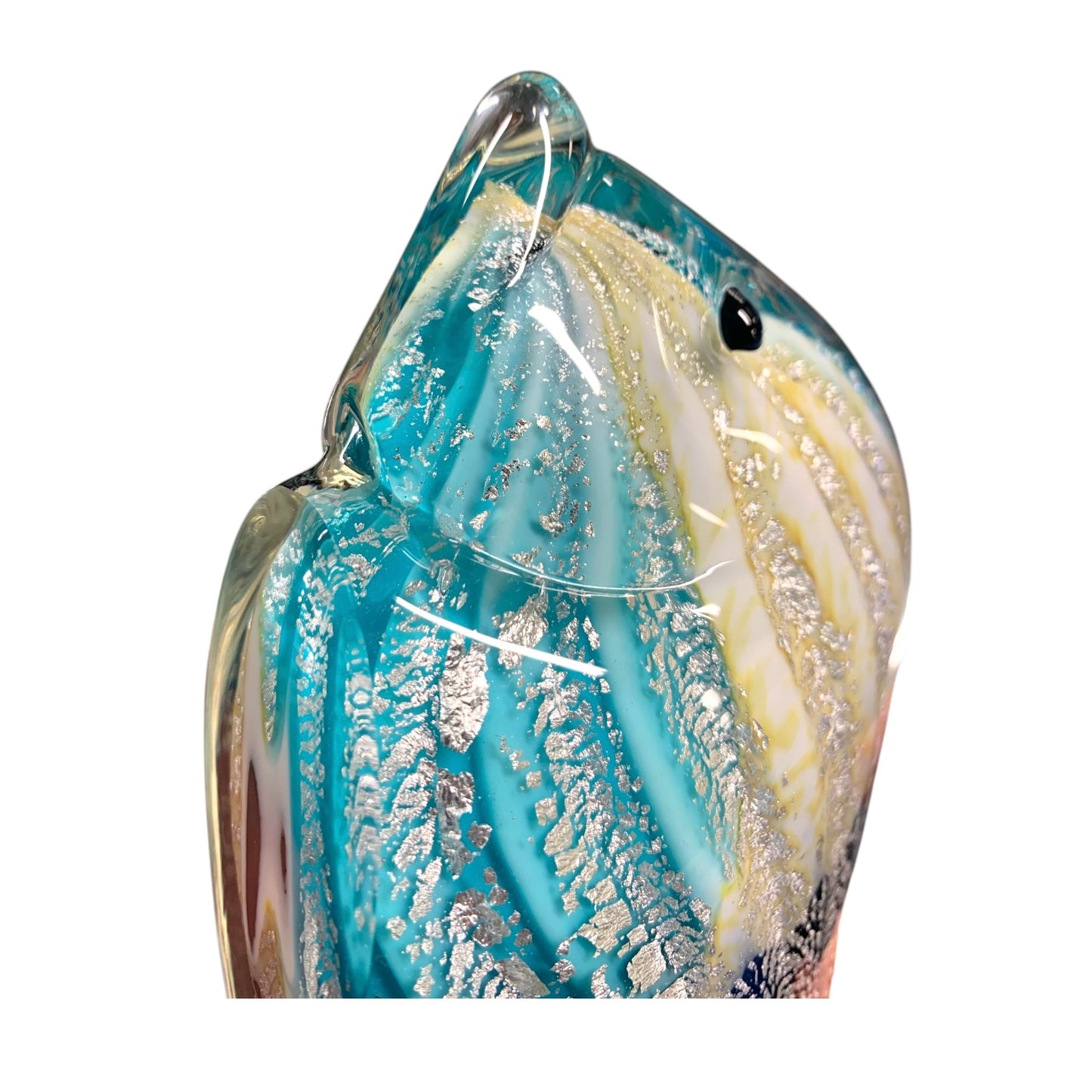 Pesce Scultura Artistica  in vetro colorato