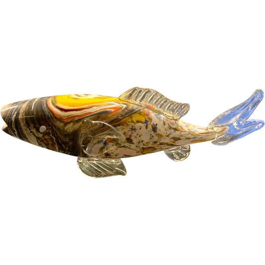 Pesce Scultura Artistica in vetro colorato
