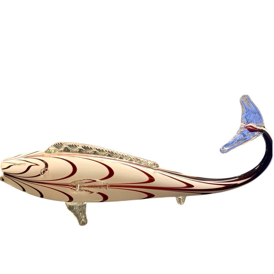 Pesce Scultura Artistica  in vetro colorato