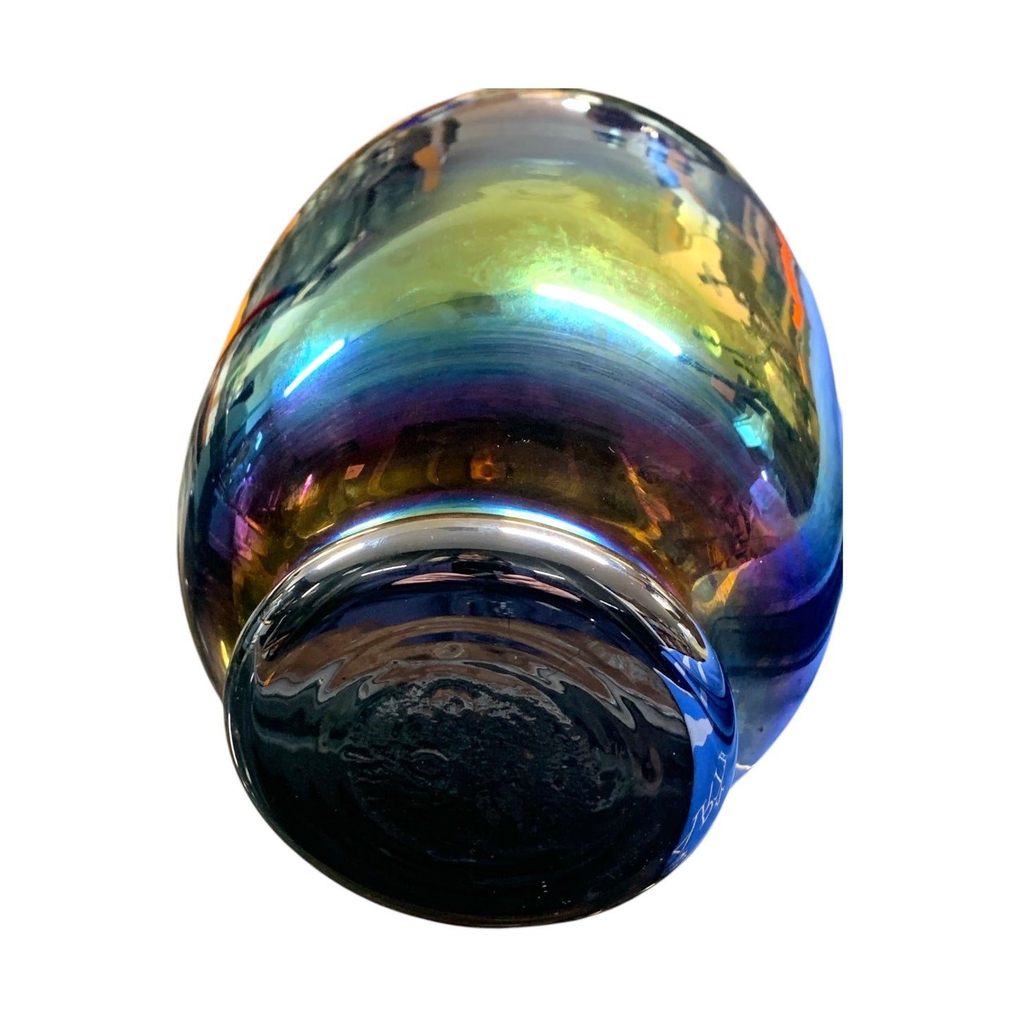 Vaso in vetro iridescente Scarabeo