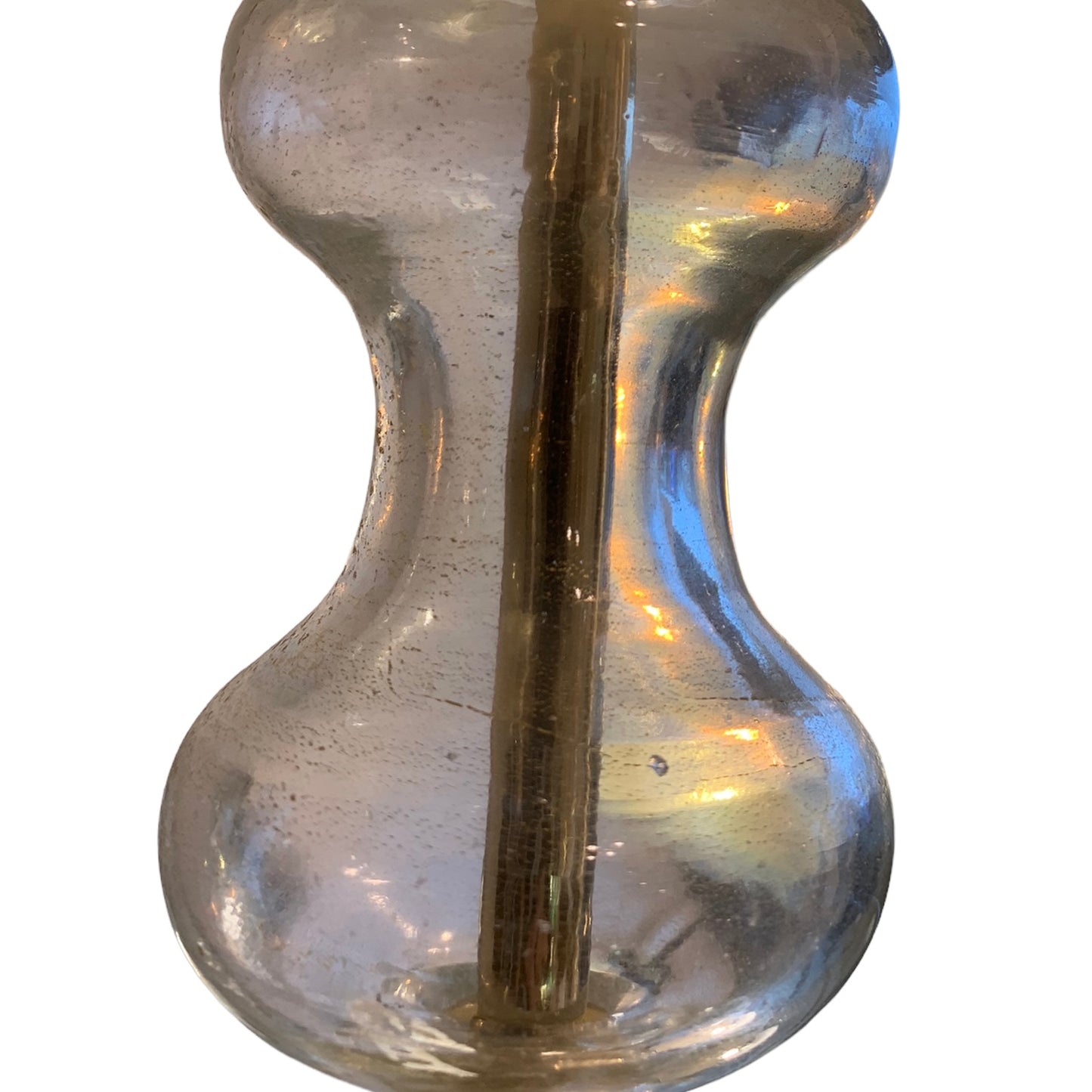 Murano glass chandelier with gold leaf