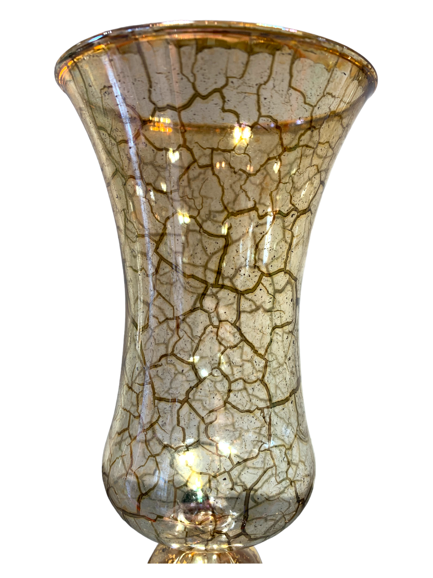 Calice in vetro soffiato con oro