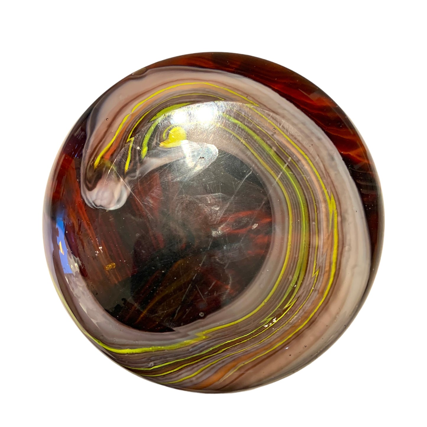 Vaso multicolore effetto marmo