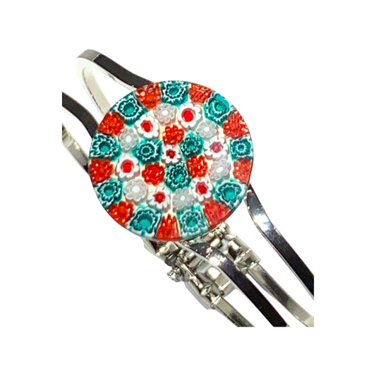 Bracciale in metallo con Murrina