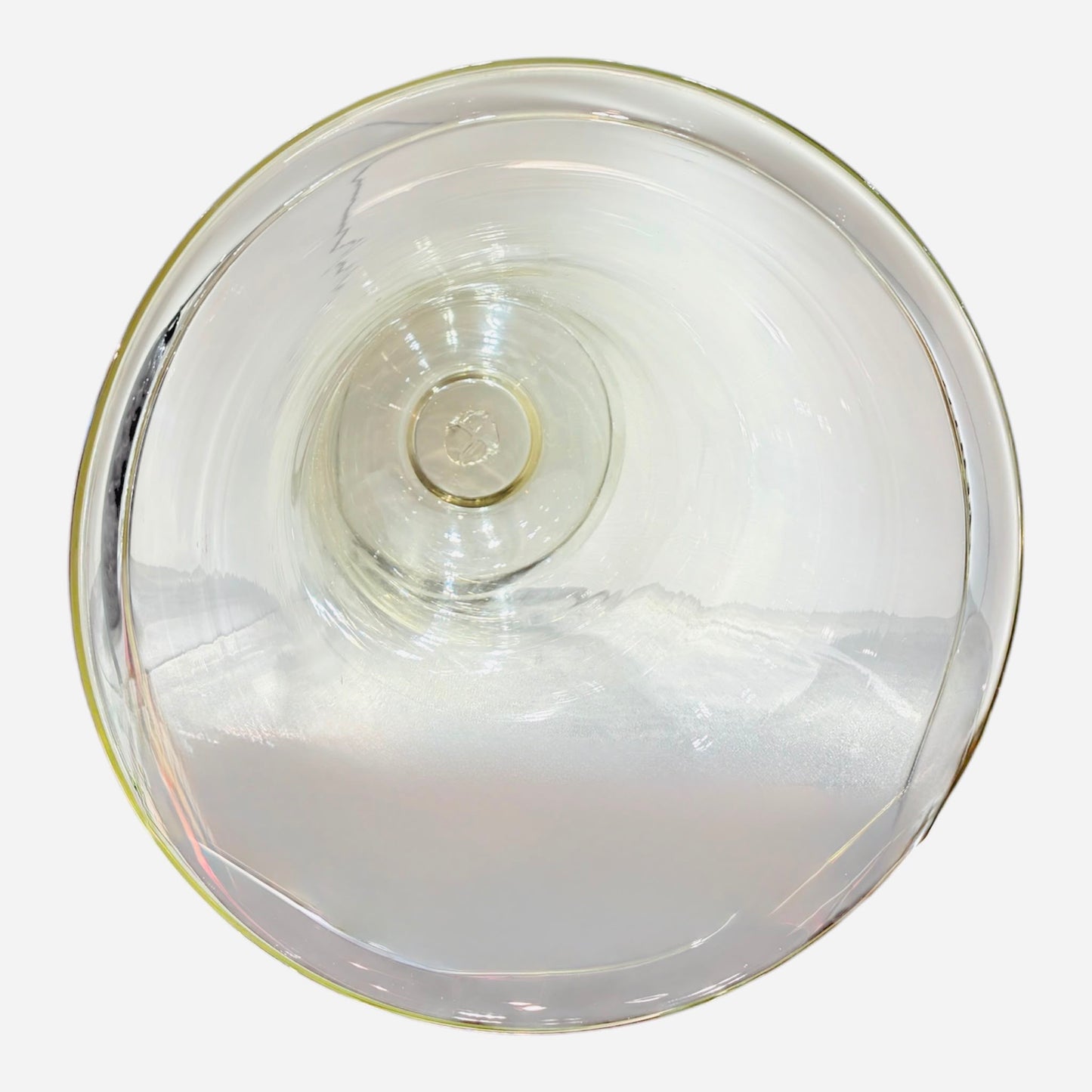 Vaso a calice in vetro soffiato