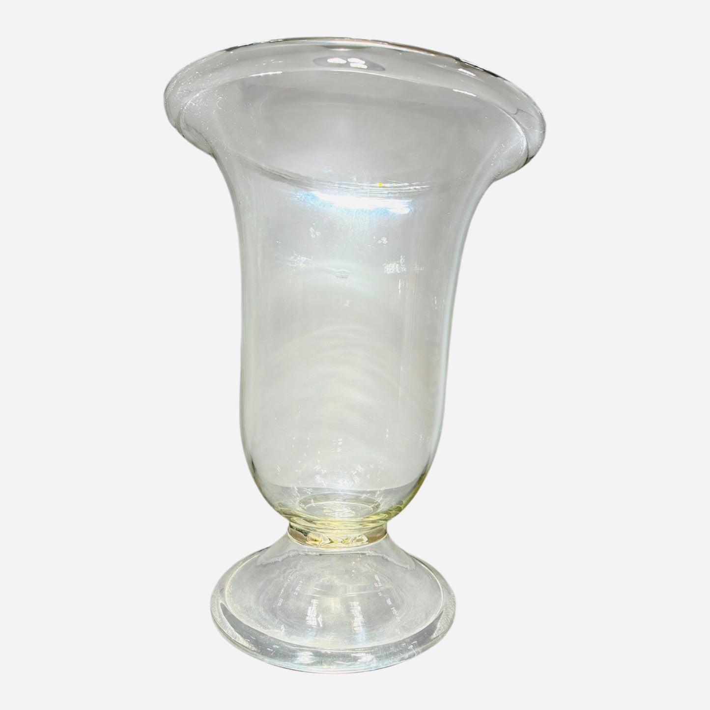 Vaso a calice in vetro soffiato
