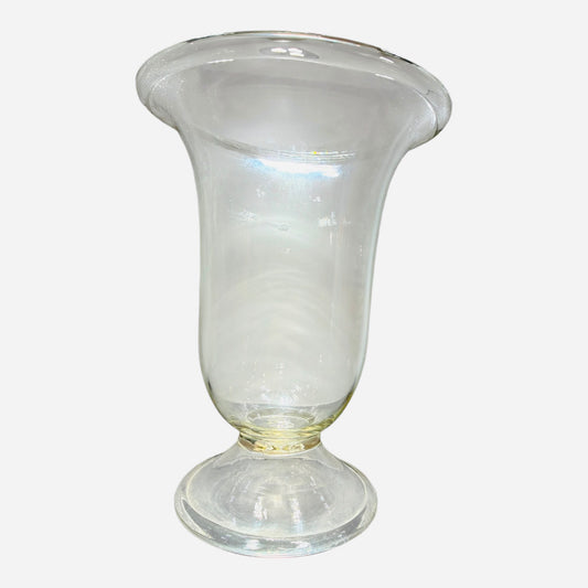 Vaso a calice in vetro soffiato