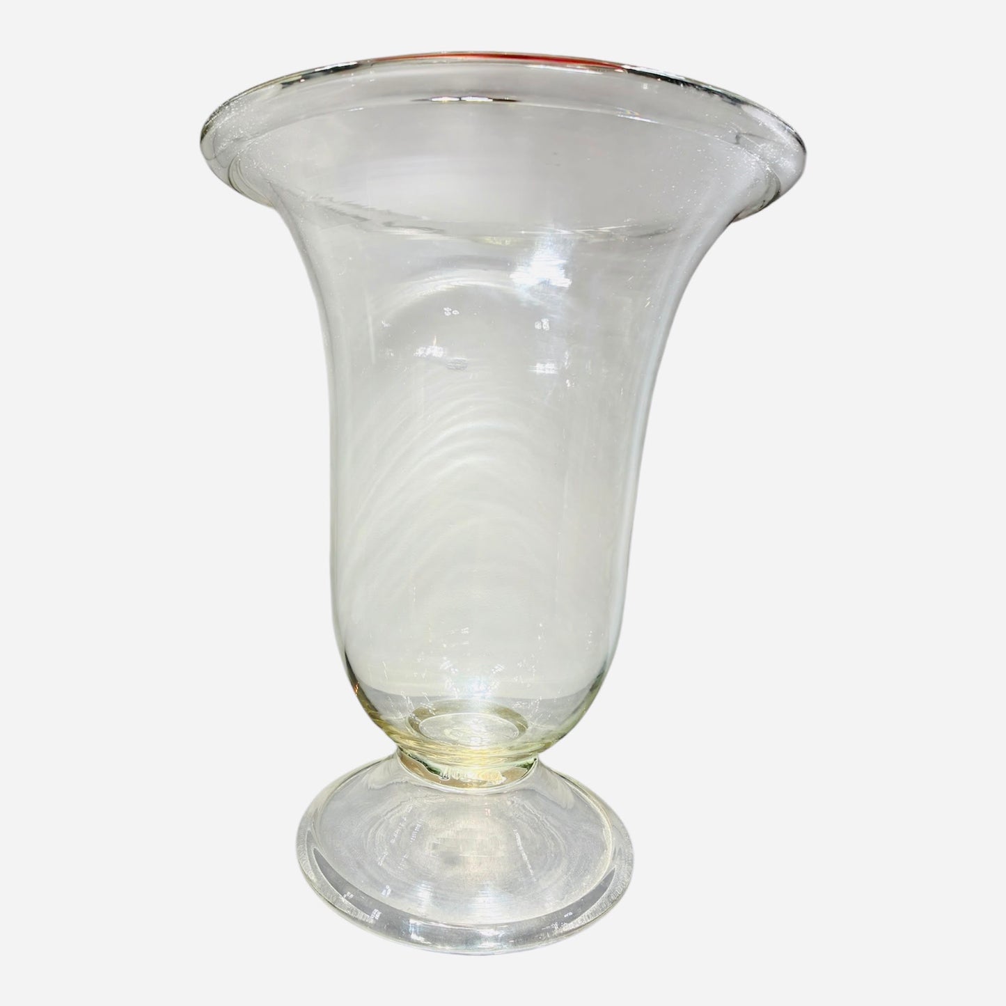 Vaso a calice in vetro soffiato