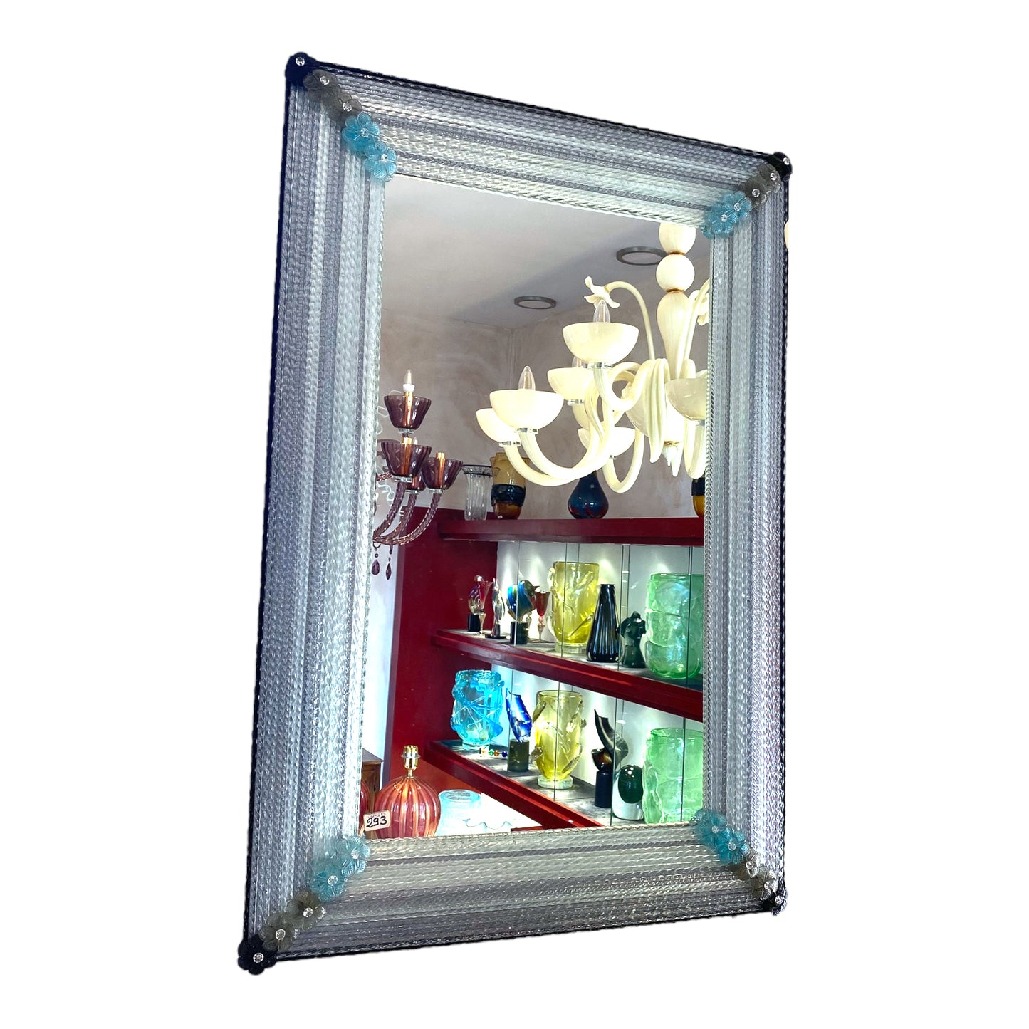 Mirror with flowers